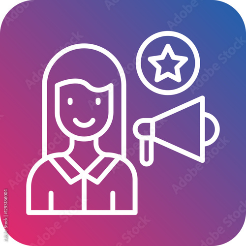 Influencer Vector Icon Style