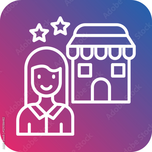 Influencer Marketplace Vector Icon Style