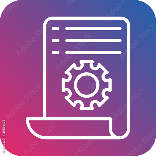 Work Instructions Vector Icon Style