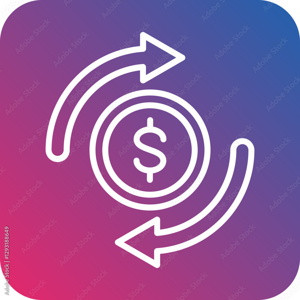 Retained Earnings Vector Icon Style Retained Earnings Vector Icon Style