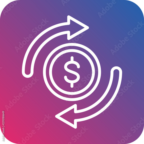 Retained Earnings Vector Icon Style