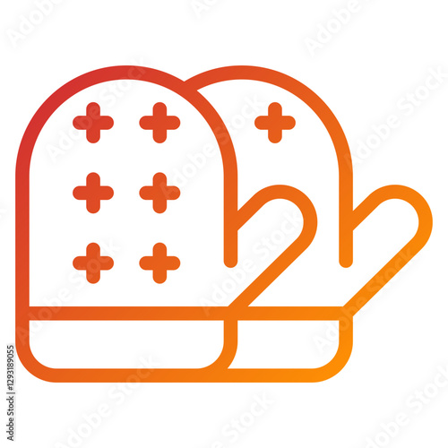 Vector Design Oven Mitt Icon Style