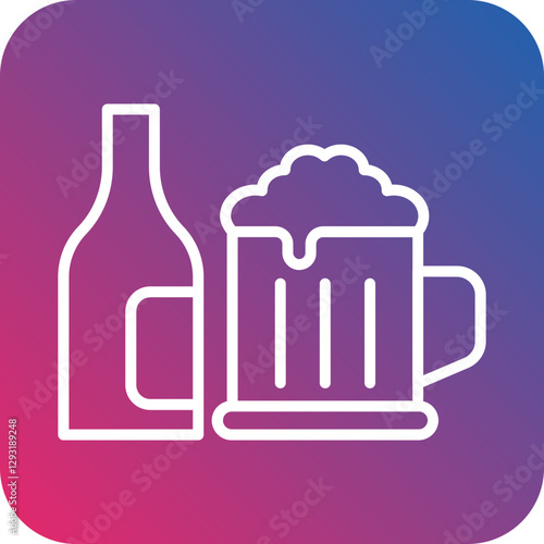 Craft Beer Vector Icon Style