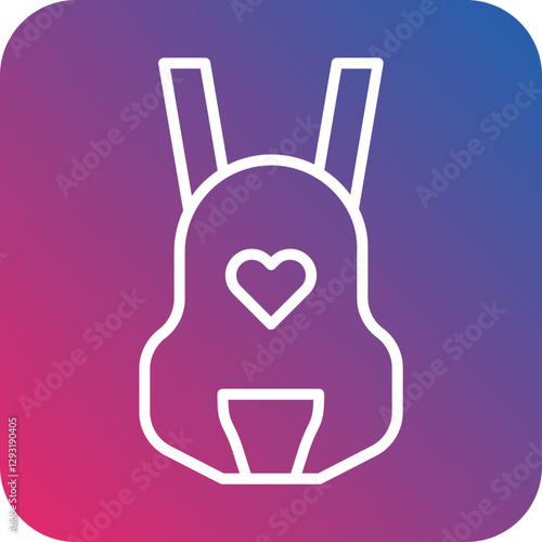 Baby carrier Vector Icon Style