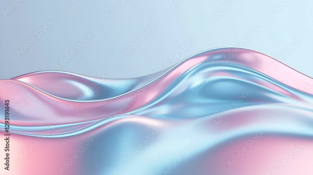 Iridescent Waves of Soft Pastel Colors Flowing in a Dreamy Abstract Background for Creative Projects Iridescent Waves of Soft Pastel Colors Flowing in a Dreamy Abstract Background for Creative Projects