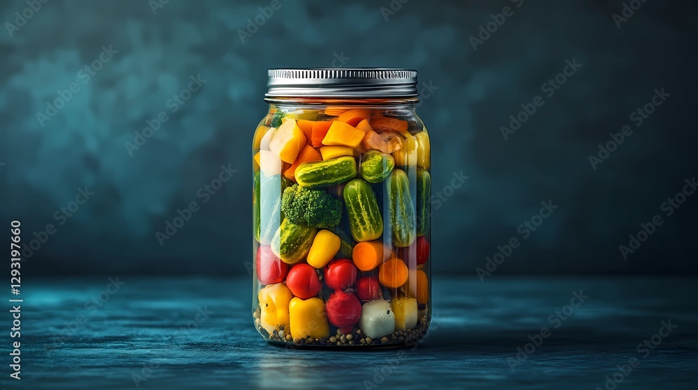 Brightly colored pickled vegetables in brine, featuring classic and exotic flavors in a gourmet food concept, appealing to culinary enthusiasts, hand-drawn illustration style Brightly colored pickled vegetables in brine, featuring classic and exotic flavors in a gourmet food concept, appealing to culinary enthusiasts, hand-drawn illustration style