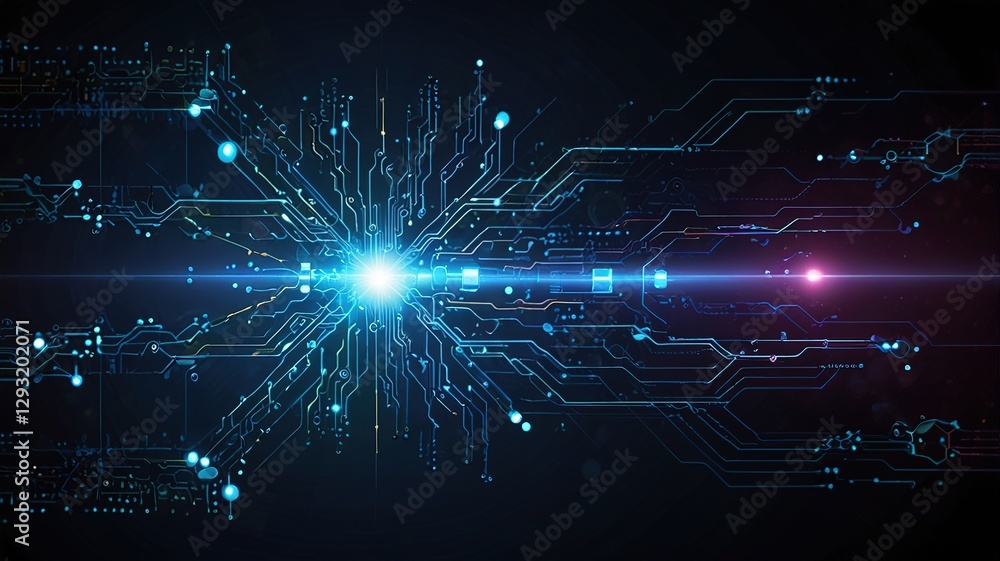 Obraz premium Creative inovative technology background