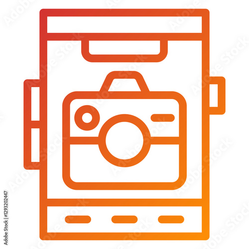 Vector Design Mobile Camera Icon Style