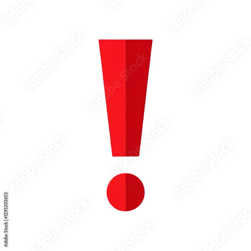 Red warning exclamation mark icon sign filing dang risk security PNG transparent