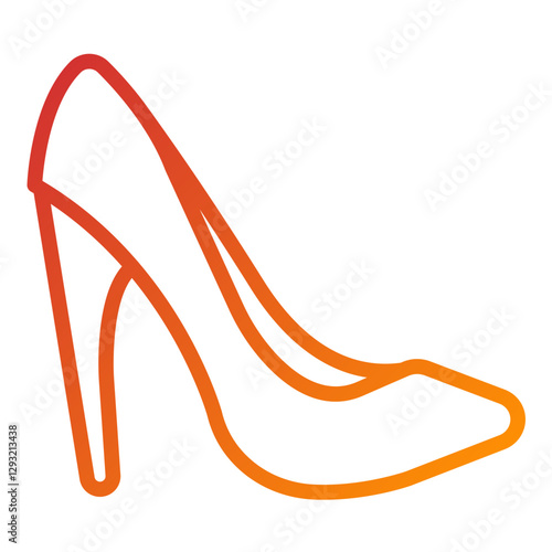 Vector Design High Heels Icon Style