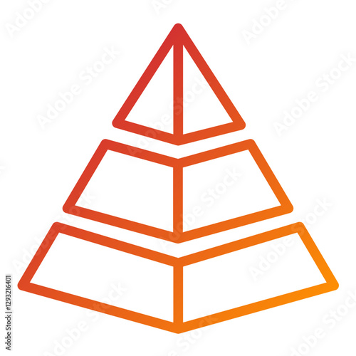 Vector Design Pyramid Icon Style