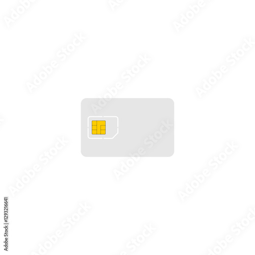 Sim Card Phone Chip icon isolated on white background