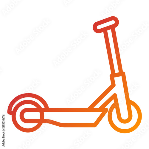 Vector Design Kick Scooter Icon Style