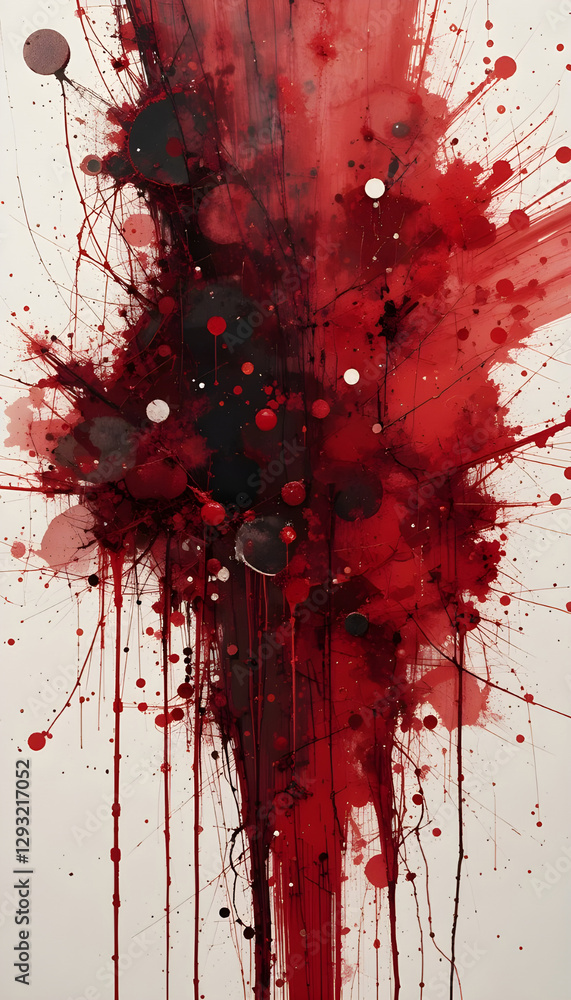 Textured Deep Red Grunge Surface with a Blended Watercolor Effect Textured Deep Red Grunge Surface with a Blended Watercolor Effect