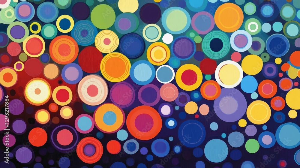 Abstract Colorful Circles Pattern Graphic Design Abstract Colorful Circles Pattern Graphic Design