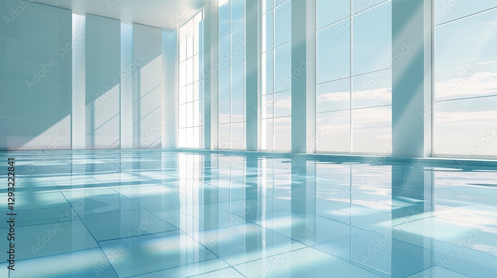 Modern Interior Architecture Design with a Pool