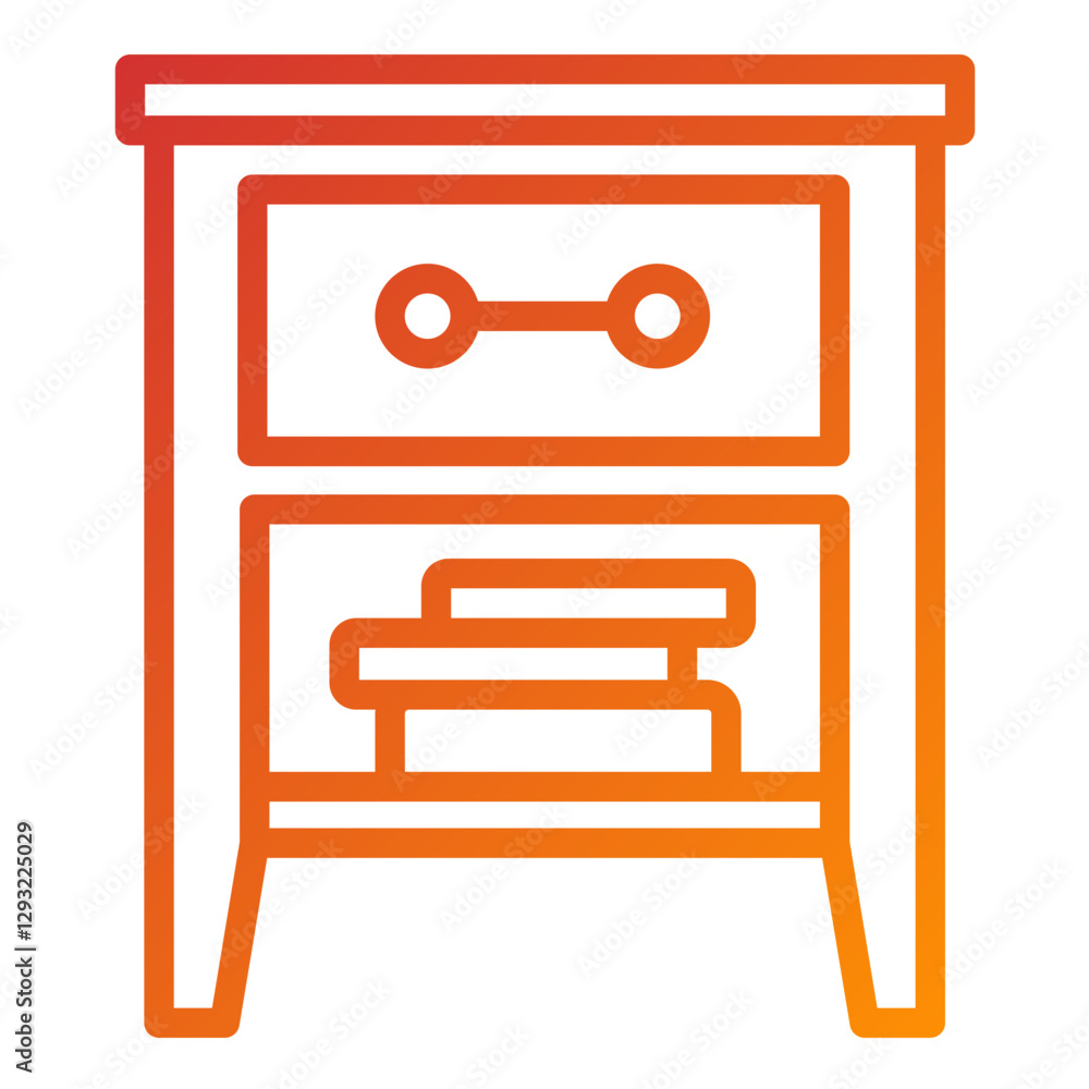 Vector Design Night Stand Icon Style Vector Design Night Stand Icon Style