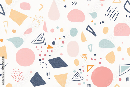 Seamless vector Easter pattern with eggs, a sweet floral design for textile decoration