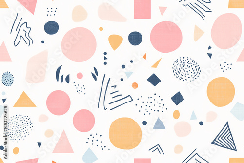 Seamless vector Easter pattern with eggs, a sweet floral design for textile decoration