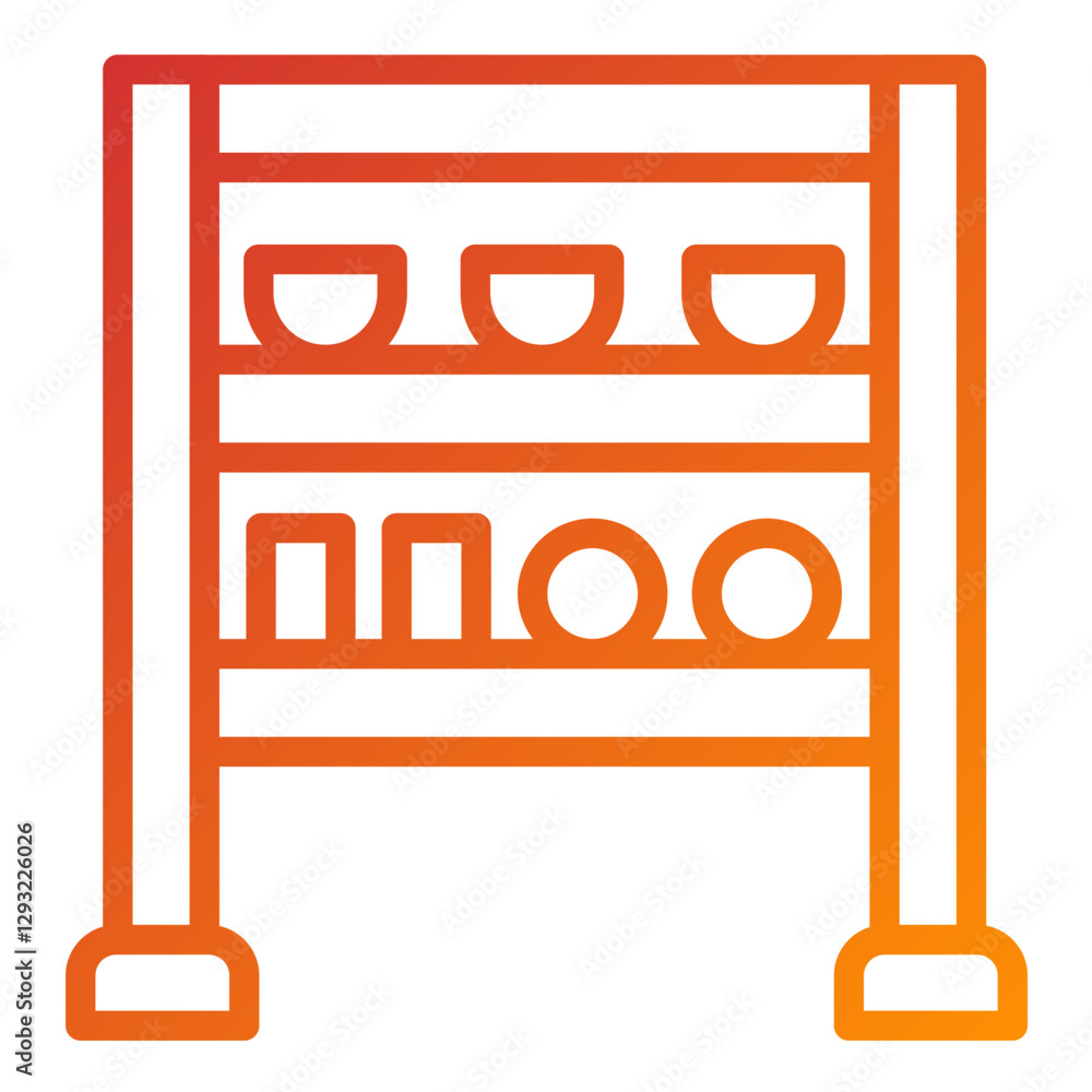 Vector Design Rack Icon Style Vector Design Rack Icon Style
