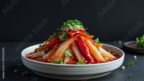 Kimchi Bokkeumbap korean food photo