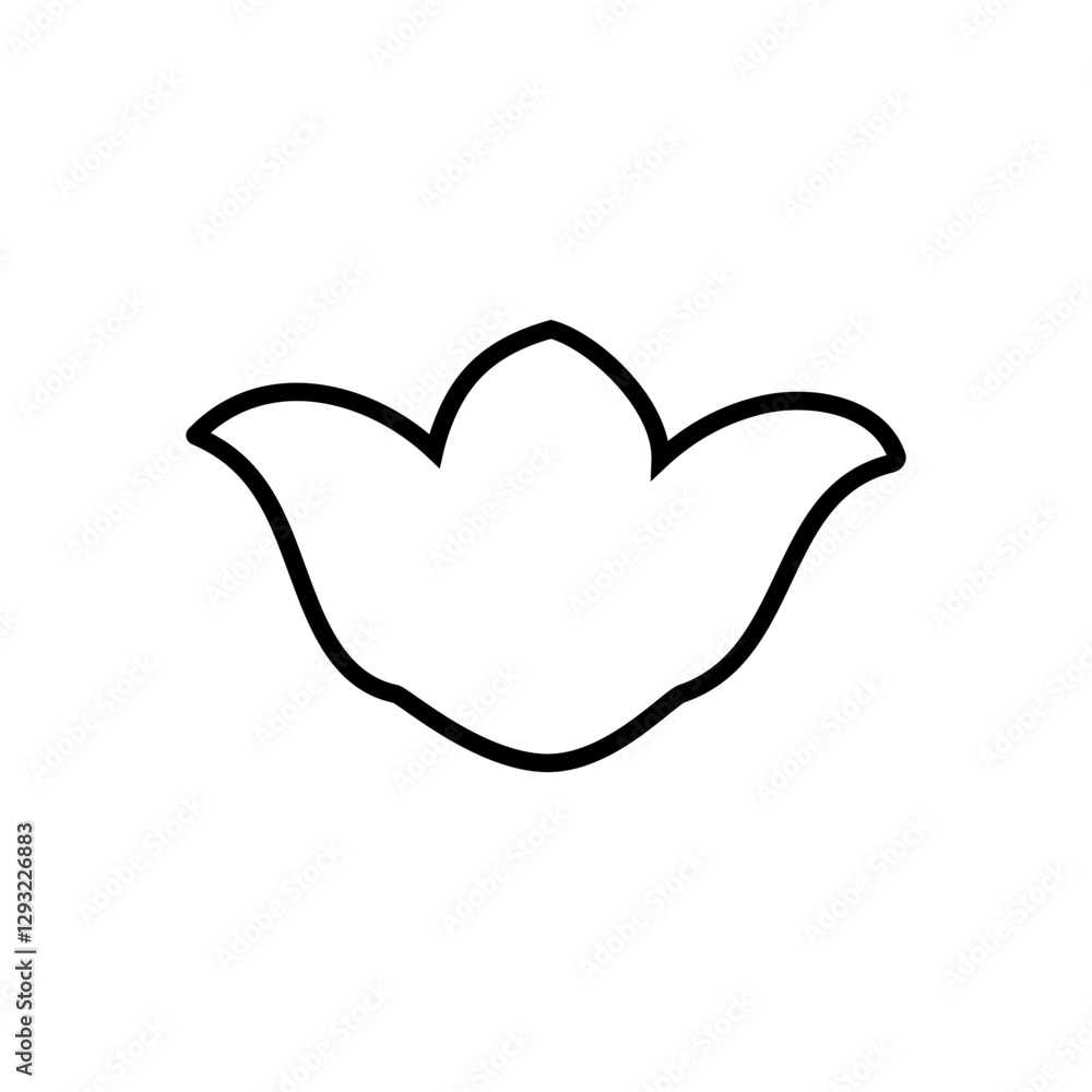 Fototapeta premium Decorative icon vector. Ornaments elements illustration sign. Decorative elements symbol or logo.