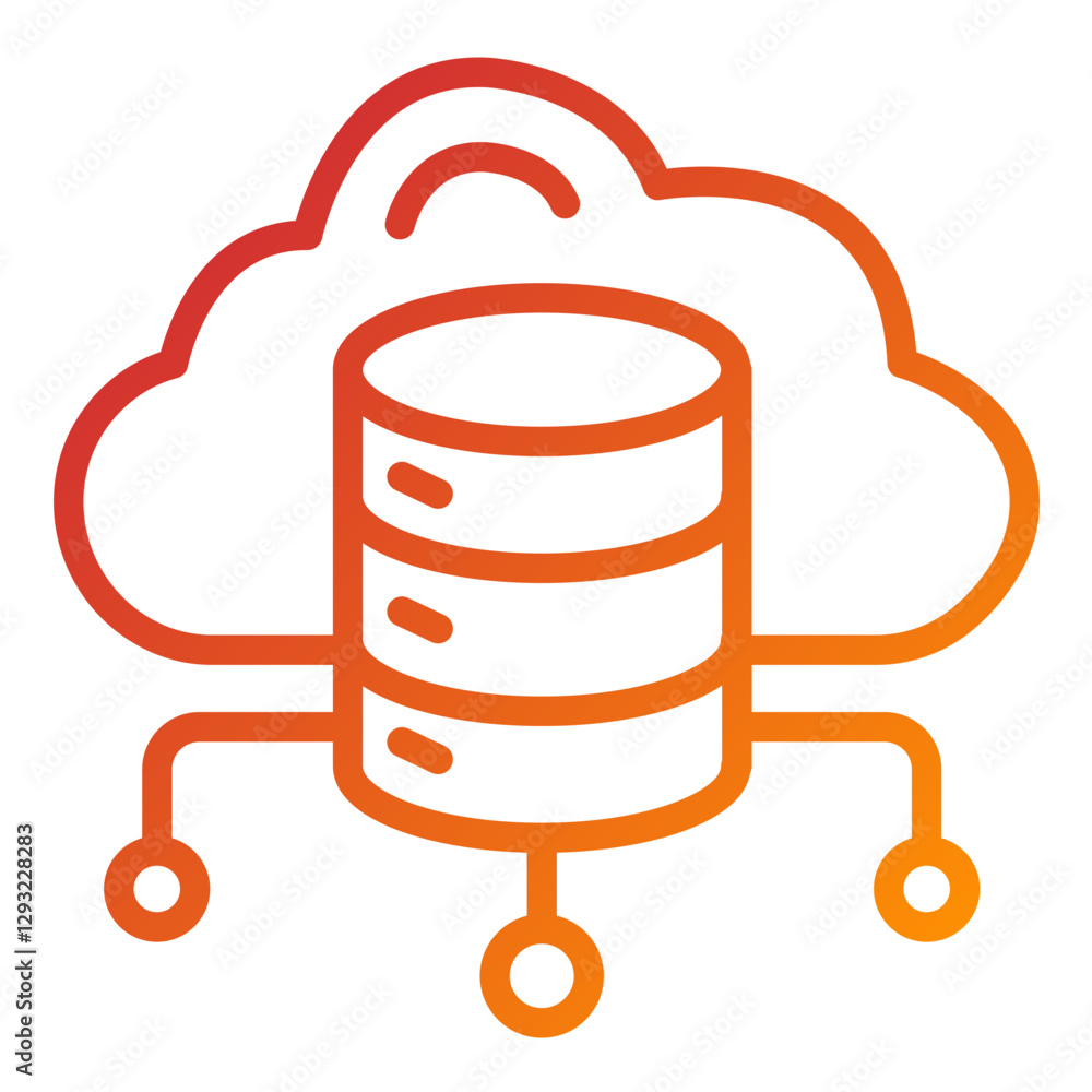 Vector Design Cloud Computing Icon Style Vector Design Cloud Computing Icon Style