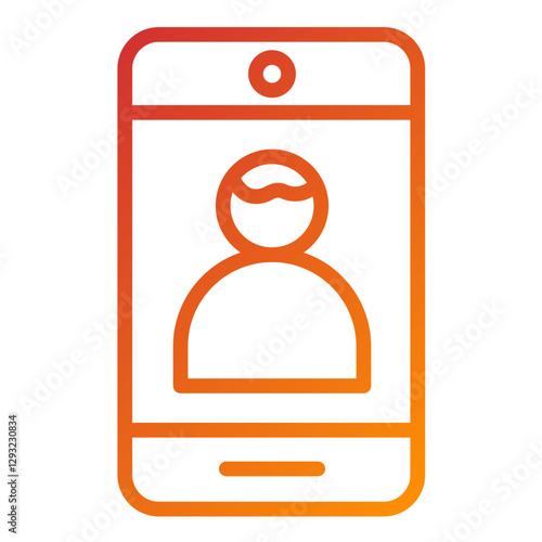 Vector Design Front Camera Icon Style