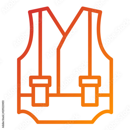 Safety Vest Vector Design Icon Style