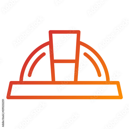 Hardhat Light Vector Design Icon Style