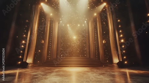 ゴージャスな舞台にスポットライトが当たる