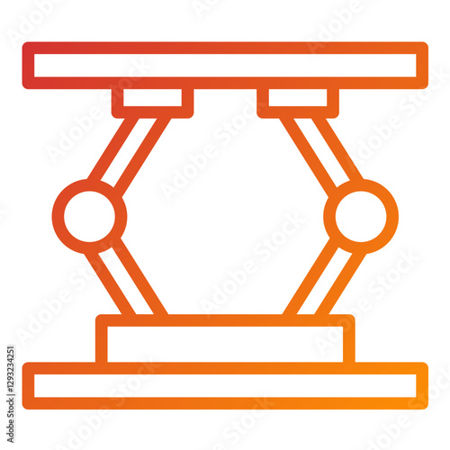 Hydraulic Jack Vector Design Icon Style