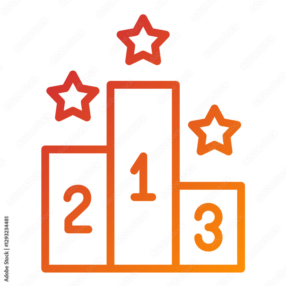 Leaderboard Vector Design Icon Style Leaderboard Vector Design Icon Style