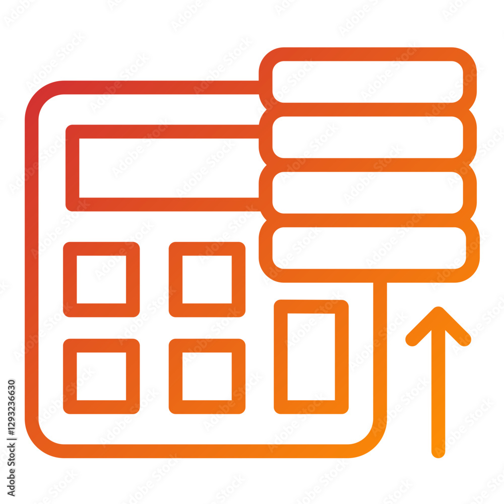 Financial Planning Vector Design Icon Style Financial Planning Vector Design Icon Style