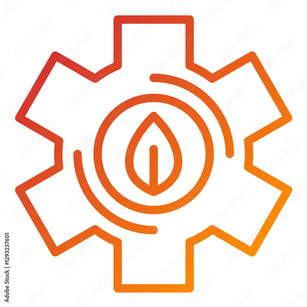 Green Technology Vector Design Icon Style