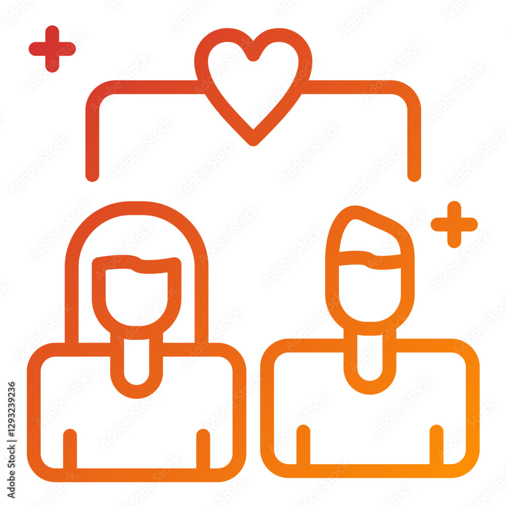 Romance Hub Vector Design Icon Style Romance Hub Vector Design Icon Style