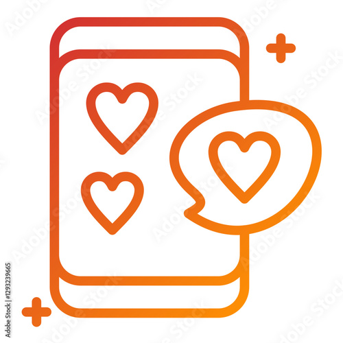Virtual Date Vector Design Icon Style