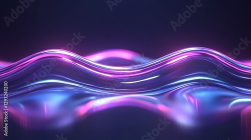 Vibrant Colorful Waves of Light Flowing in Abstract Digital Design and Technology Background