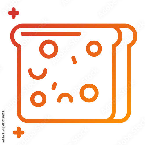 Whole Wheat Bread Vector Design Icon Style