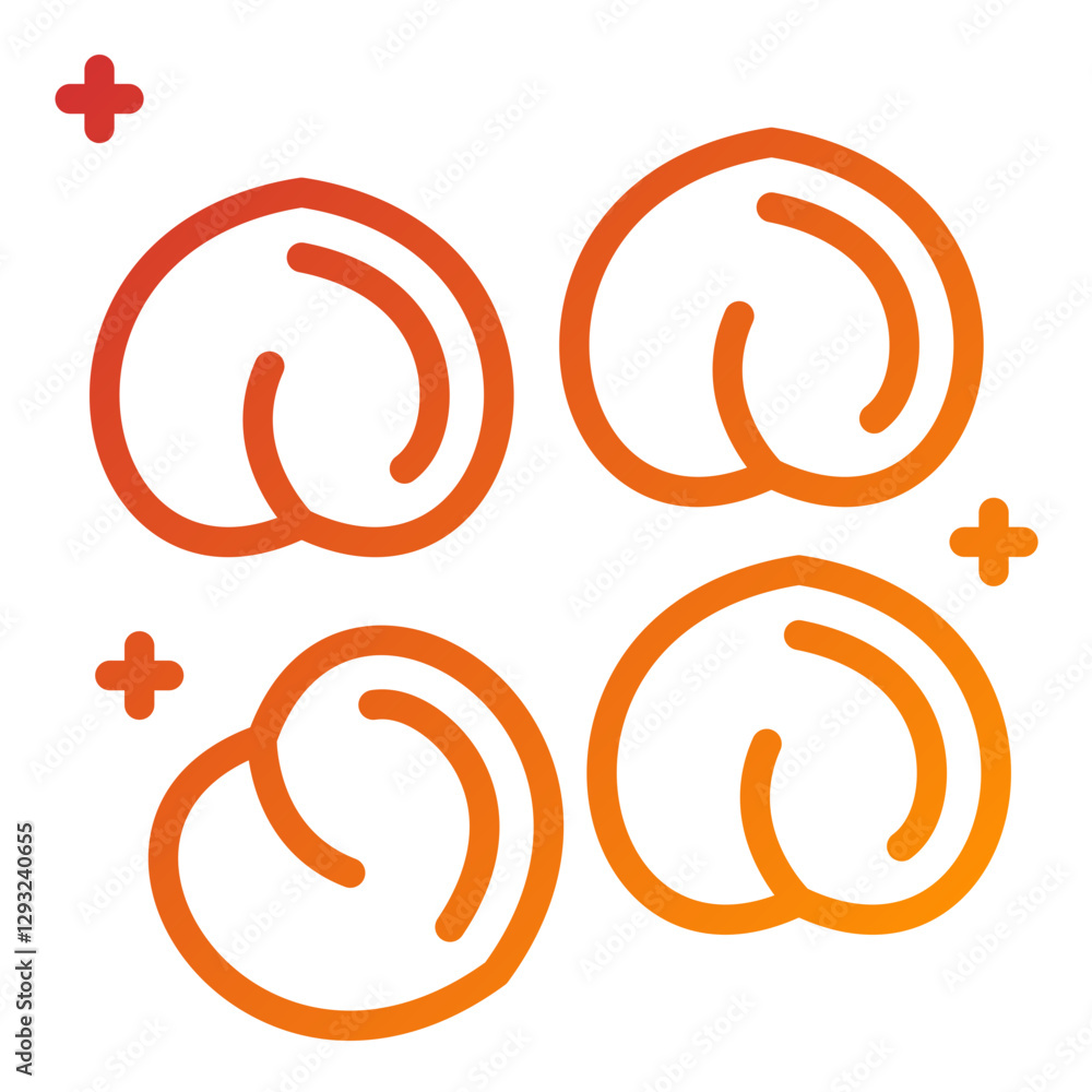 Fototapeta premium Chickpeas Vector Design Icon Style