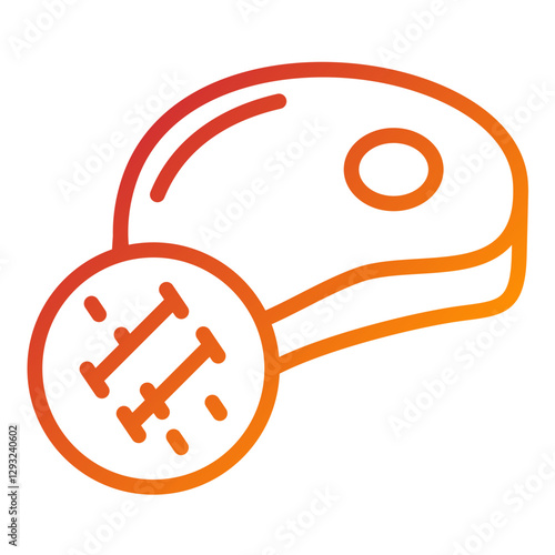 Pork Tenderloin Vector Design Icon Style