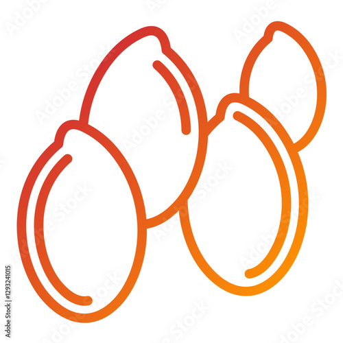 Flaxseeds Vector Design Icon Style