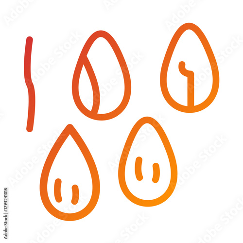 Chia Seeds Vector Design Icon Style