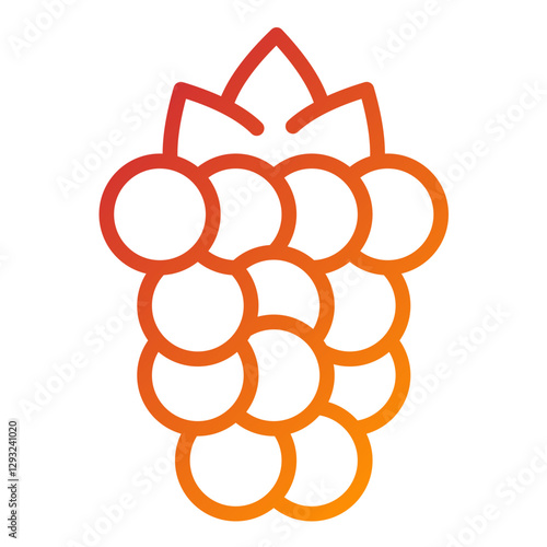 Raspberries Vector Design Icon Style