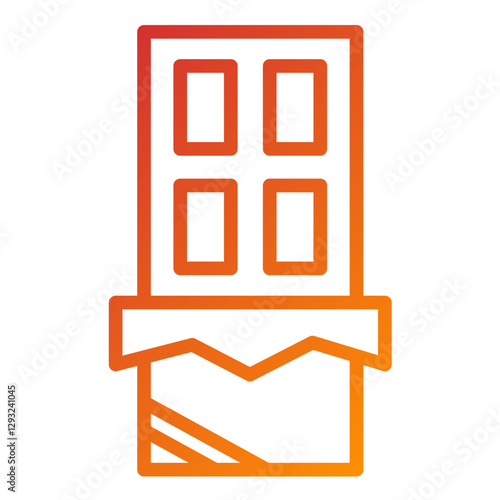 Dark Chocolate Vector Design Icon Style