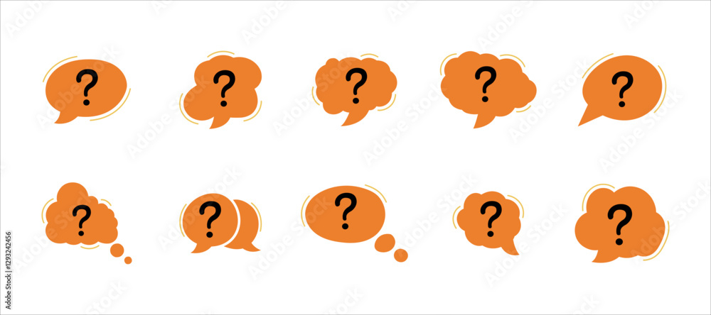 Obraz premium question bubble