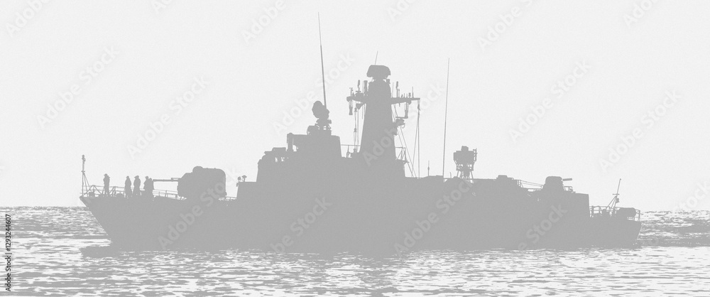 Obraz premium FAST ATTACK CRAFT - Polish Orkan-class warship on the seaFAST ATTACK CRAFT - Polish Orkan-class warship on the sea