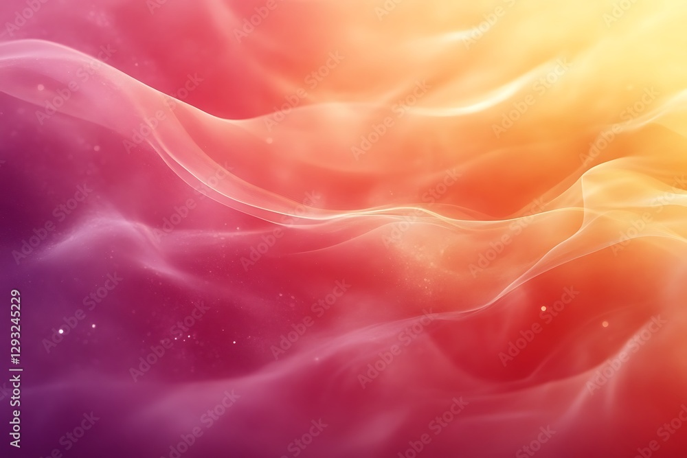 Fototapeta premium Colorful Waves of Warm Hues Providing Abstract Impression