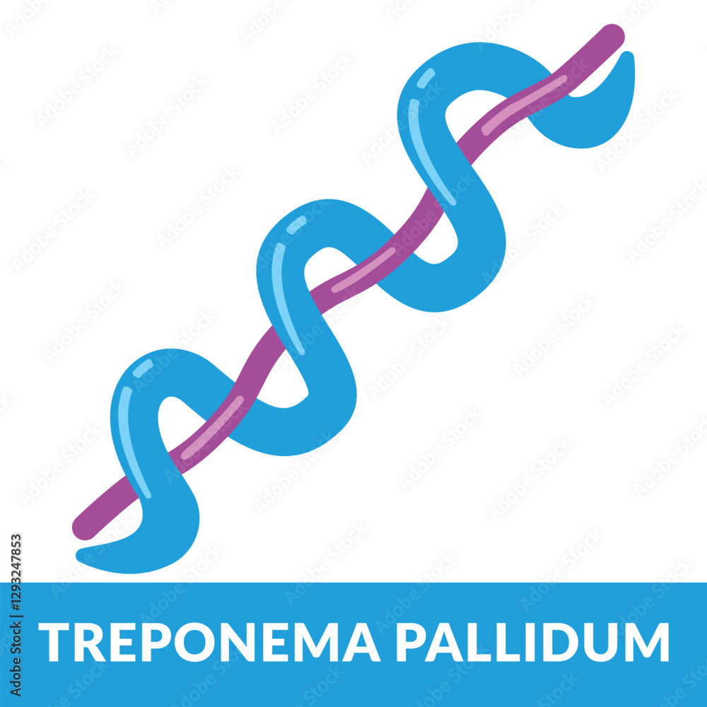 Obraz premium treponema pallidum deisgn vector Illustration