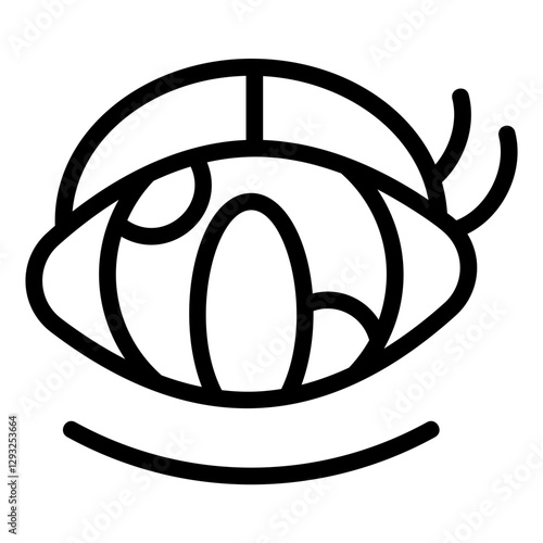 Eyeball Line Icon